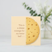 Individuell anpassbare Cheesemitteilung Charming R Feiertagskarte (Stehend Vorderseite)