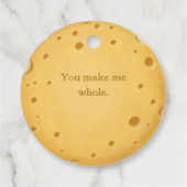 Individuell anpassbare Cheesy Message Romantischer Geschenkanhänger (Rückseite)