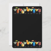 Individuell anpassbare Cocktail-Party Einladung (Rückseite)