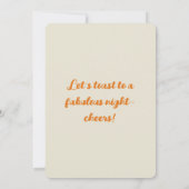 Individuell anpassbare Cocktail-Party Einladung (Rückseite)