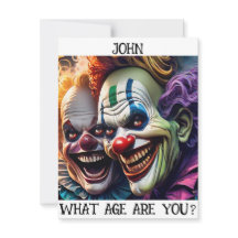 Individuell anpassbare Creepy Clowns Geburtstagska