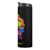 Individuell anpassbare Dino Vibes Thermal Tumbler Thermosbecher (Nach rechts gedreht)