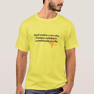 Individuell anpassbare Dog Papa Tee - Design des H