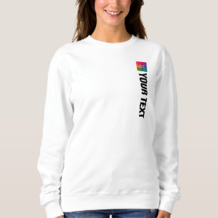 Individuell anpassbare doppelseitige Druckwomens M Sweatshirt