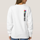 Individuell anpassbare doppelseitige Druckwomens M Sweatshirt (Rückseite)