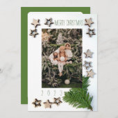Individuell anpassbare doppelseitige Weihnachtsfot Einladung (Vorne/Hinten)