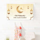 Individuell anpassbare Eid Mubarak Moderne Banner (Insitu)
