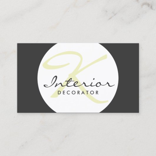 Individuell anpassbare, einfache Ball-Dekoratorkar Visitenkarte (Vorderseite)