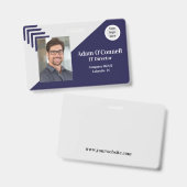 Individuell anpassbare, einfache, einzigartige Des Ausweis (Vorder- & Rückseite)