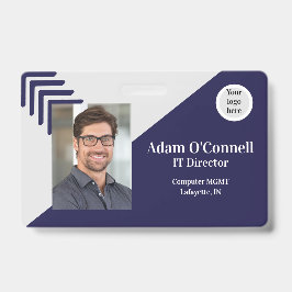 Individuell anpassbare, einfache, einzigartige Des Ausweis