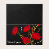 Individuell anpassbare elegante Nelke Floral Viele (Außenseite Aufgefaltet)