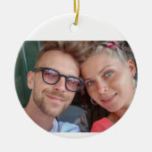 Individuell anpassbare Erinnerungen für Gerahmte O Keramik Ornament (Vorne)