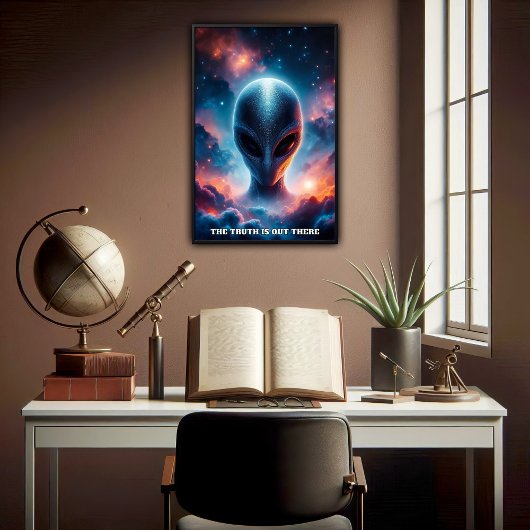 Individuell anpassbare Extraterrestrische Lebensfo Poster