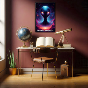 Individuell anpassbare Extraterrestrische Lebensfo Poster