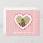 Individuell anpassbare Eyelet Spitzenherz Postkart Postkarte (Vorne/Hinten)