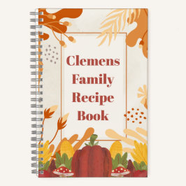 Individuell anpassbare Familienrezepte Notizblock