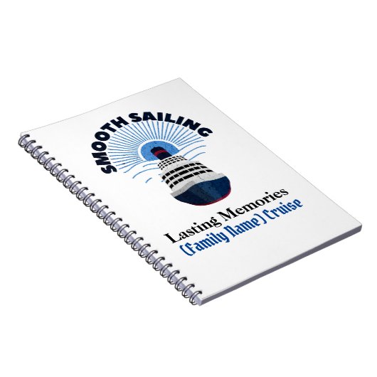 Individuell anpassbare Familienurlaub Smooth Saili Notizblock (Rechte Seite)