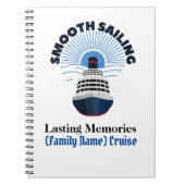 Individuell anpassbare Familienurlaub Smooth Saili Notizblock (Vorderseite)