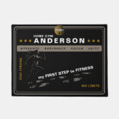 Individuell anpassbare Fitness-Motivation für Stud Fußmatte (Vorderseite)