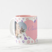 Individuell anpassbare Foto-Tasse für Cat Lovers Zweifarbige Tasse (Vorderseite Links)