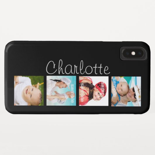 Individuell anpassbare FotoCollage Case-Mate iPhone Hülle (Rückseite (Horizontal))