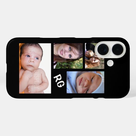 Individuell anpassbare FotoCollage Case-Mate iPhone Hülle (Rückseite (Horizontal))