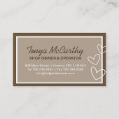 Individuell anpassbare Fudding Business Cards Visitenkarte (Rückseite)