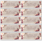 Individuell anpassbare Gästennamen-Adresslisten Aufkleber (Vorderseite)