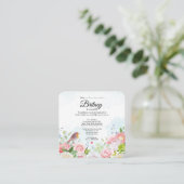 Individuell anpassbare Geburtstagseinladung von Fr Begleitkarte (Stehend Vorderseite)