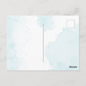 Individuell anpassbare Geburtstagseinladung von Fr Postkarte (Rückseite)