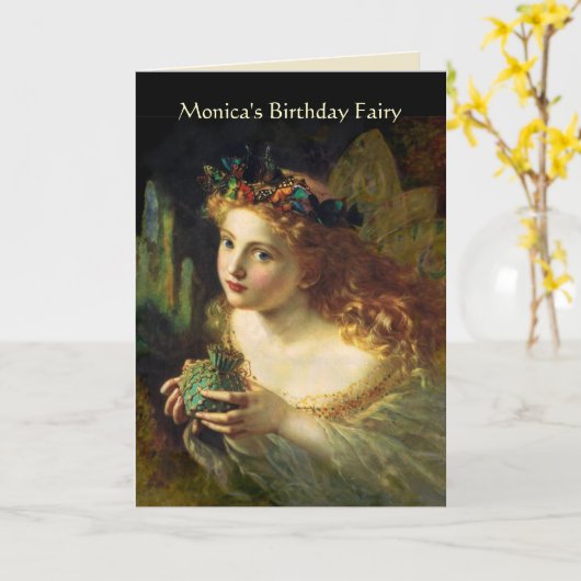 Individuell anpassbare Geburtstagsfeier Karte (Gelbe Blume)