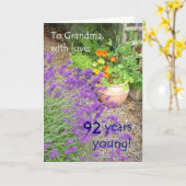 Individuell anpassbare Geburtstagskarte für Großmu Karte (Gelbe Blume)