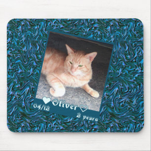 Individuell anpassbare gerahmte Foto Katze Haustie Mousepad