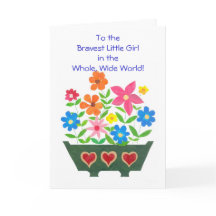 Individuell anpassbare Get Well Card für ein Kind