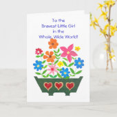 Individuell anpassbare Get Well Card für ein Kind  Karte (Gelbe Blume)