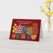 Individuell anpassbare Get Well Card für einen Kre Karte (Gelbe Blume)