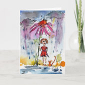 Individuell anpassbare Get Well Illustration Card Karte (Vorderseite)