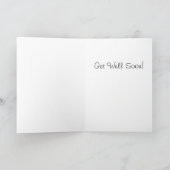 Individuell anpassbare Get Well Illustration Card Karte (Innenseite)