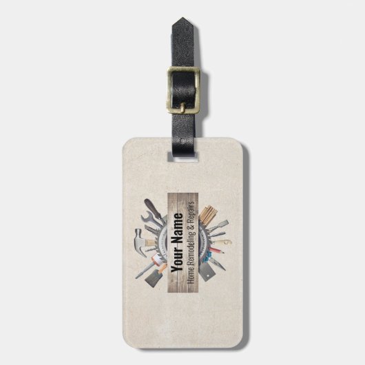 Individuell anpassbare Handyhandwerkzeuge struktur Gepäckanhänger (Vorderseite vertikal)