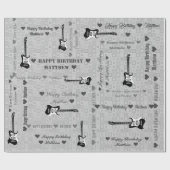 Individuell anpassbare Happy Birthday Light Patter Geschenkpapier (Flach)