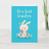 Individuell anpassbare Happy Oaster Card Bunny Hol Karte (Vorderseite)