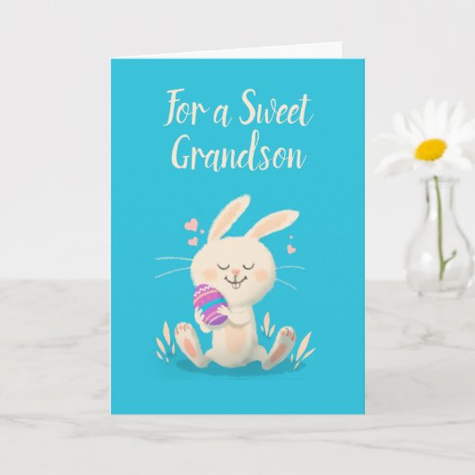 Individuell anpassbare Happy Oaster Card Bunny Hol Karte (Kleine Pflanze)
