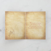 Individuell anpassbare Herbsthochzeit Dankeschön K Dankeskarte (Innenseite)