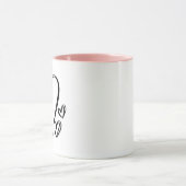 Individuell anpassbare Herz-Tasse Tasse (Zentrum)
