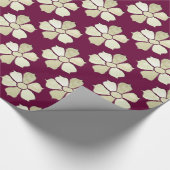 Individuell anpassbare Hintergrundfarbe Elfenbeing Geschenkpapier (Ecke)