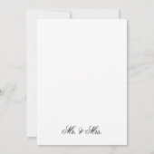 individuell anpassbare Hochzeitskarten Ankündigung (Rückseite)