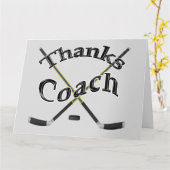Individuell anpassbare Hockey Coach Card mit Ihrer Karte (Gelbe Blume)