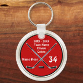Individuell anpassbare Hockey-Schlüsselanhänger in Schlüsselanhänger (Vorderseite)