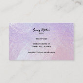 Individuell anpassbare, holografische Visitenkarte (Rückseite)