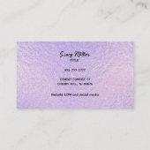 Individuell anpassbare, holografische Visitenkarte (Rückseite)